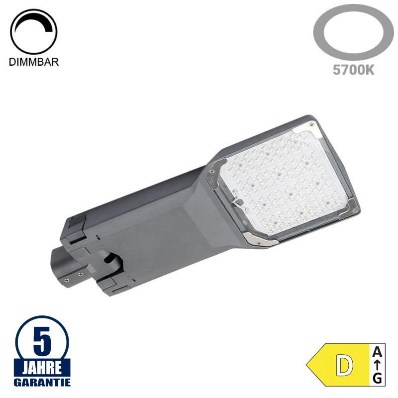 100W LED Straßenleuchte Moso 0-10V Dimmbar mit Dämmerungssensor 5700K