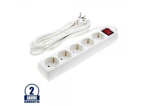 Steckdosenleiste 5-fach 3m Kabel 16A mit Schalter