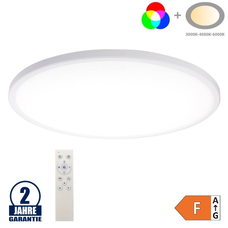 32W Deckenleuchte Weiß RGB+CCT