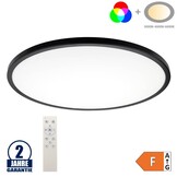 32W Deckenleuchte Schwarz RGB+CCT