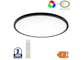 32W Deckenleuchte Schwarz RGB+CCT