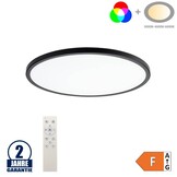 24W Deckenleuchte Schwarz RGB+CCT