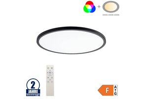 24W Deckenleuchte Schwarz RGB+CCT