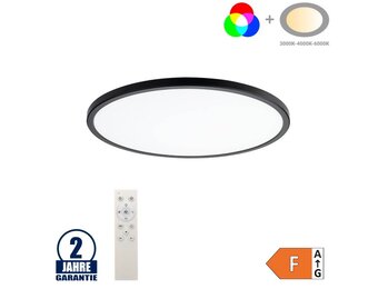 24W Deckenleuchte Schwarz RGB+CCT