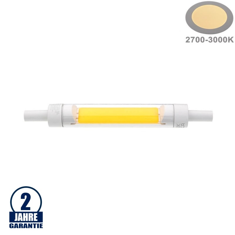 8,1W LED R7S 118mm Warmweiß