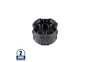 Kombi-Abzweig-Schalterdose Ø 75mm halogenfrei Unterputz schwarz