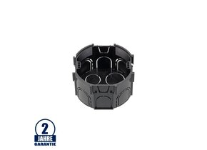 Kombi-Abzweig-Schalterdose Ø 75mm halogenfrei Unterputz schwarz