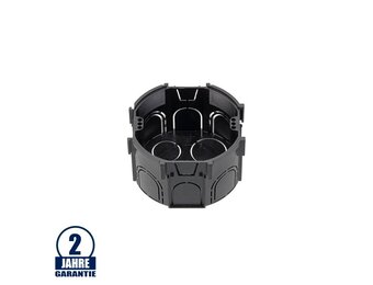 Kombi-Abzweig-Schalterdose Ø 75mm halogenfrei Unterputz schwarz