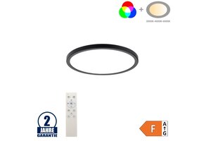 18W Deckenleuchte Schwarz RGB+CCT