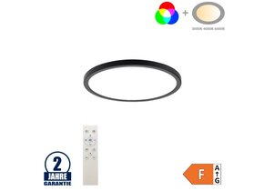 18W Deckenleuchte Schwarz RGB+CCT