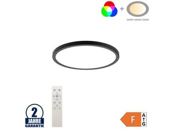 18W Deckenleuchte Schwarz RGB+CCT