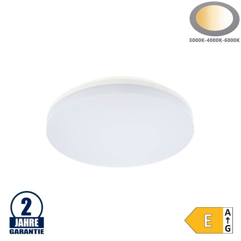 24W LED Aufbau Leuchte Rund  CCT IP54