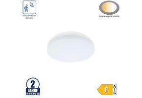 18W LED Aufbau Leuchte Rund mit Bewegungsmelder CCT IP54