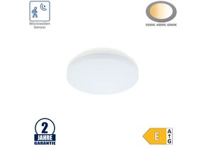 18W LED Aufbau Leuchte Rund mit Bewegungsmelder CCT IP54