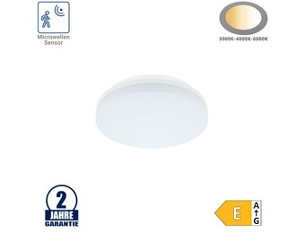 18W LED Aufbau Leuchte Rund mit Bewegungsmelder CCT IP54