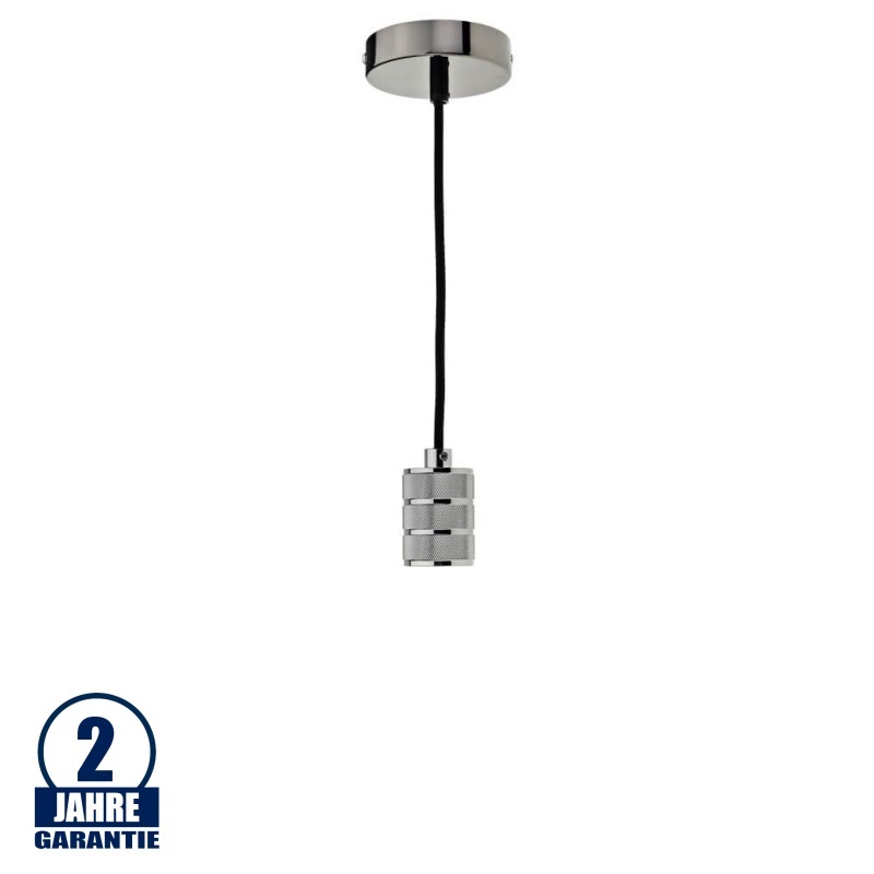 Vintage Pendelleuchte V1 E27 Schwarz OP