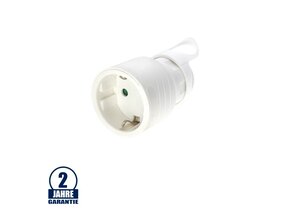 Schutzkontakt-Kupplung weiß 16A