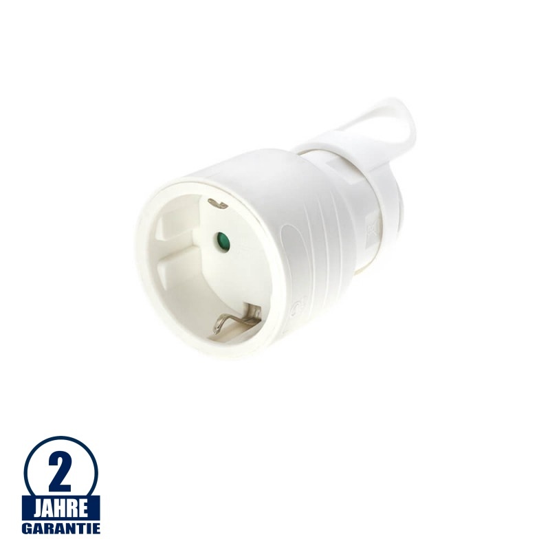Schutzkontakt-Kupplung weiß 16A