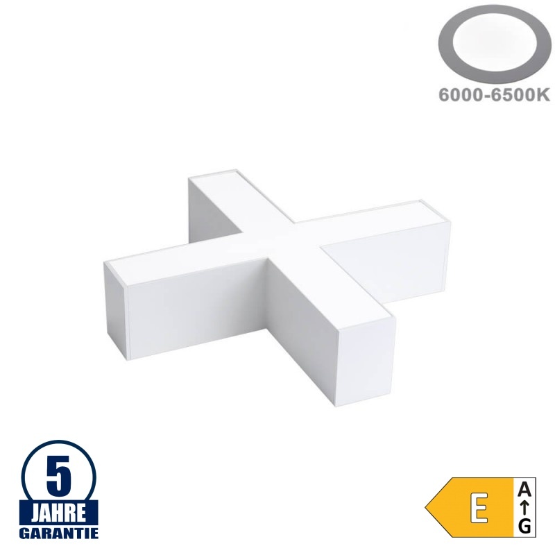 20W X-Verbinder für Linearleuchte Slim Professional Weiß Kaltweiß 5472