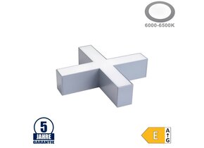 20W X-Verbinder für Linearleuchte Slim Professional Silber Kaltweiß 5471
