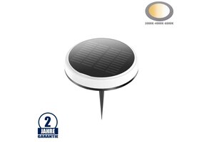 0,6W LED Solar Bodenleuchte mit Erdspieß CCT IP65
