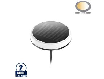 0,6W LED Solar Bodenleuchte mit Erdspieß CCT IP65