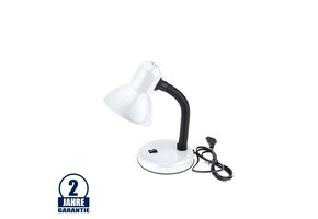 Tischleuchte Retro E27 weiß