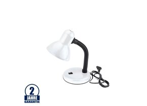 Tischleuchte Retro E27 weiß