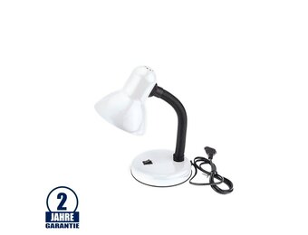 Tischleuchte Retro E27 weiß