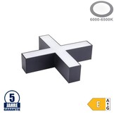 20W X-Verbinder für Linearleuchte Slim Professional Schwarz Kaltweiß 5470