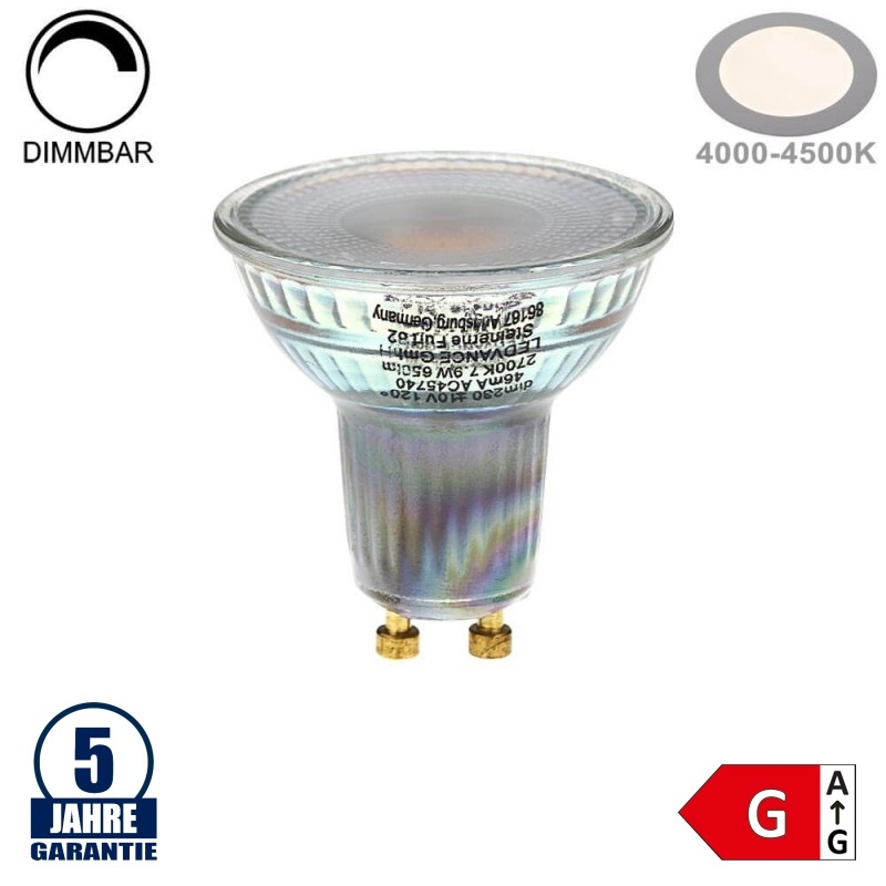 7,9W LED GU10 Spot LEDVANCE 4000K Dimmbar