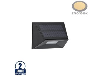 LED Solar-Wandleuchte 0,5W Warmweiß IP44