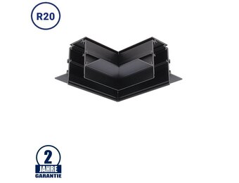 Eckstück R20 Einbau V2 für 48V Stromschiene Magnetic Line