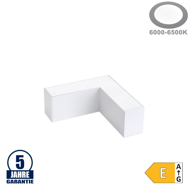 10W L-Verbinder für Linearleuchte Slim Professional Weiß Kaltweiß 5472