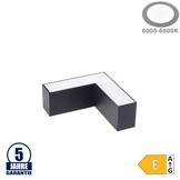 10W L-Verbinder für Linearleuchte Slim Professional Schwarz Kaltweiß 5470