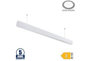 40W LED Linearleuchte Slim Professional mit Abhängung Weiß Kaltweiß