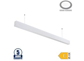 40W LED Linearleuchte Slim Professional mit Abhängung Weiß Kaltweiß