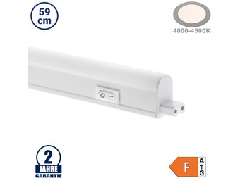 6,5W LED Unterschrankleuchte T5 mit Schalter 59cm Neutralweiß