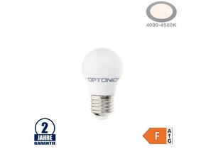 3,5W LED E27 G45 Birne Kunststoff Neutralweiß
