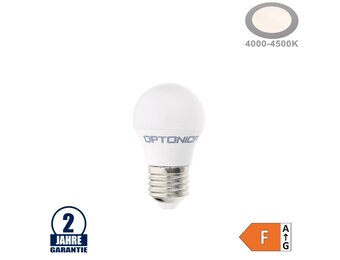 3,5W LED E27 G45 Birne Kunststoff Neutralweiß