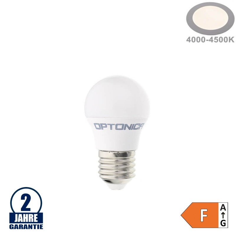 3,5W LED E27 G45 Birne Kunststoff Neutralweiß