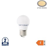 3,5W LED E27 G45 Birne Kunststoff Warmweiß