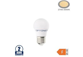 3,5W LED E27 G45 Birne Kunststoff Warmweiß