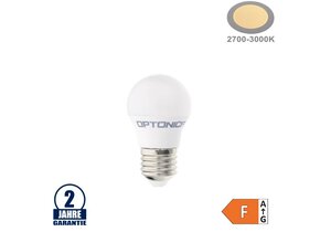 3,5W LED E27 G45 Birne Kunststoff Warmweiß
