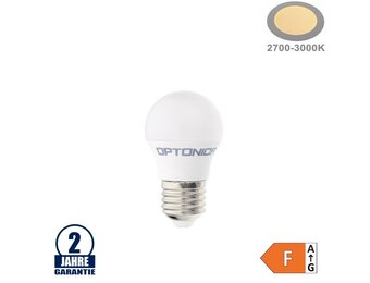 3,5W LED E27 G45 Birne Kunststoff Warmweiß