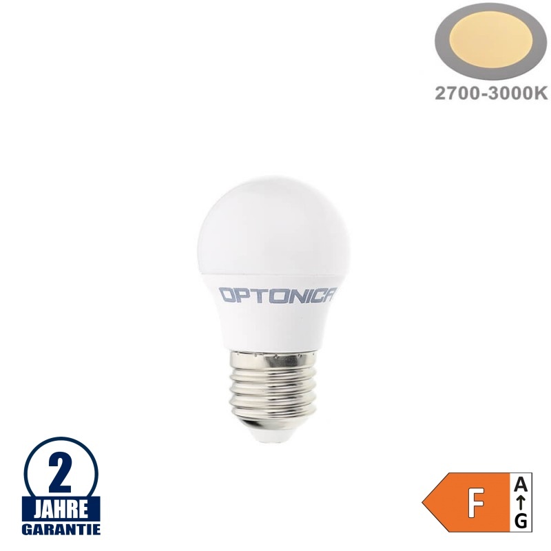 3,5W LED E27 G45 Birne Kunststoff Warmweiß