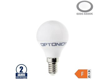 3,5W LED E14 G45 Birne Kunststoff Kaltweiß