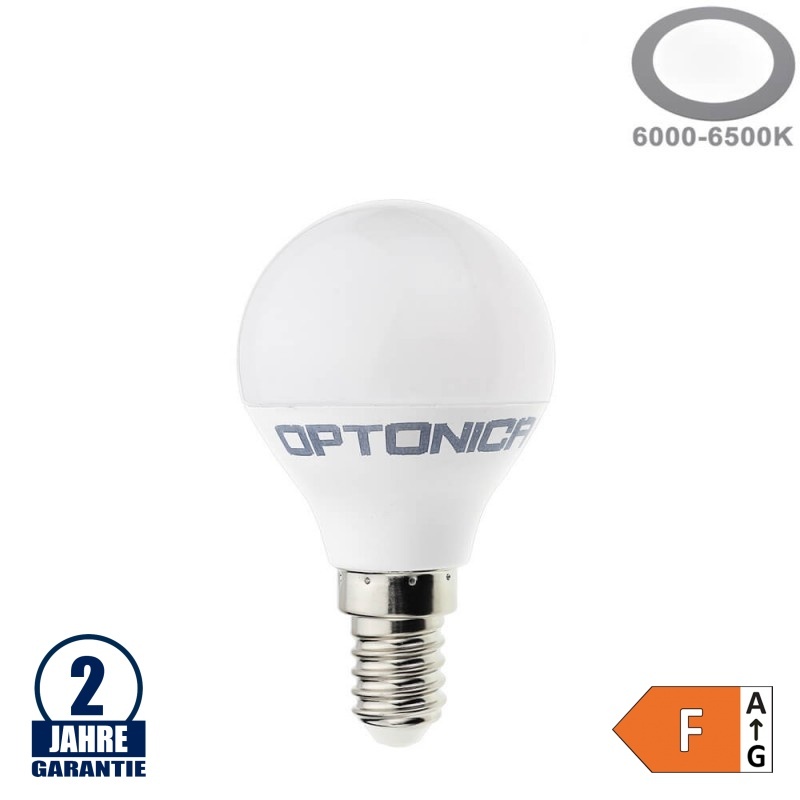 3,5W LED E14 G45 Birne Kunststoff Kaltweiß