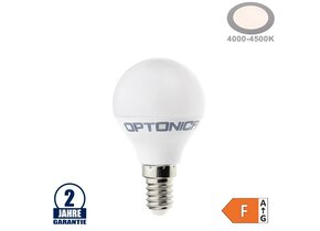 3,5W LED E14 G45 Birne Kunststoff Neutralweiß