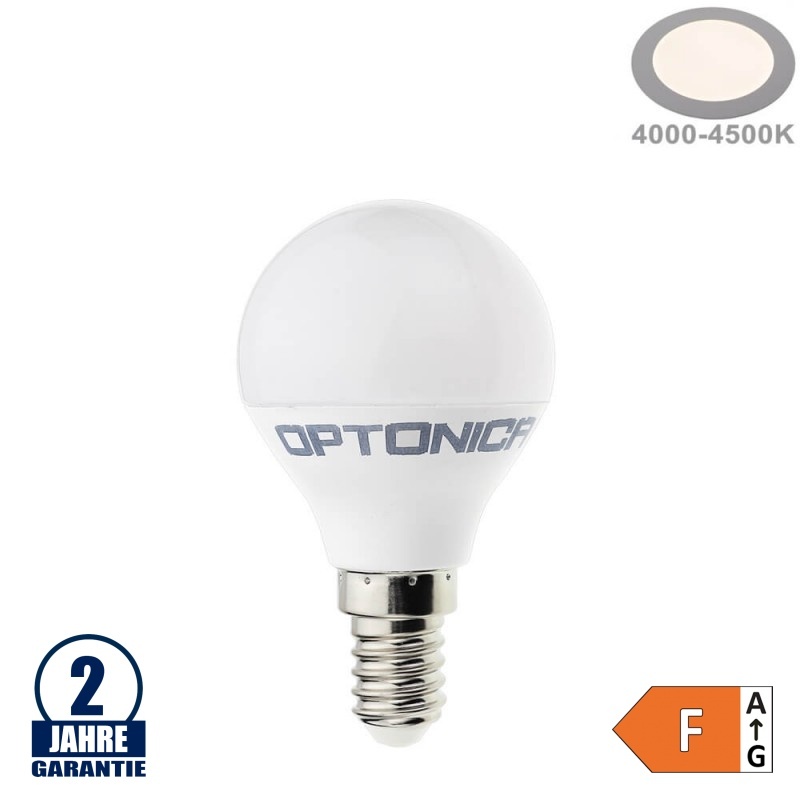 3,5W LED E14 G45 Birne Kunststoff Neutralweiß